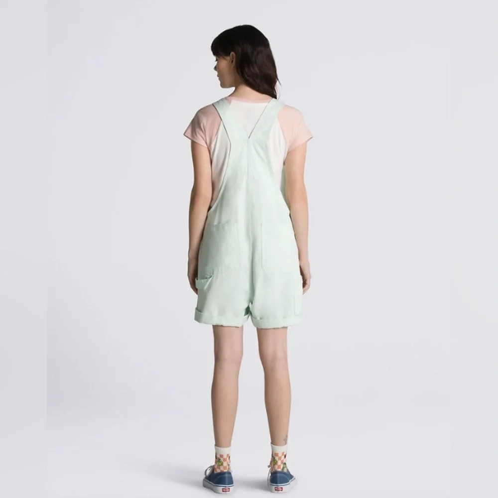 Vans Women’s Ground Work Shortall Clearly Agua Size:Small NWOT